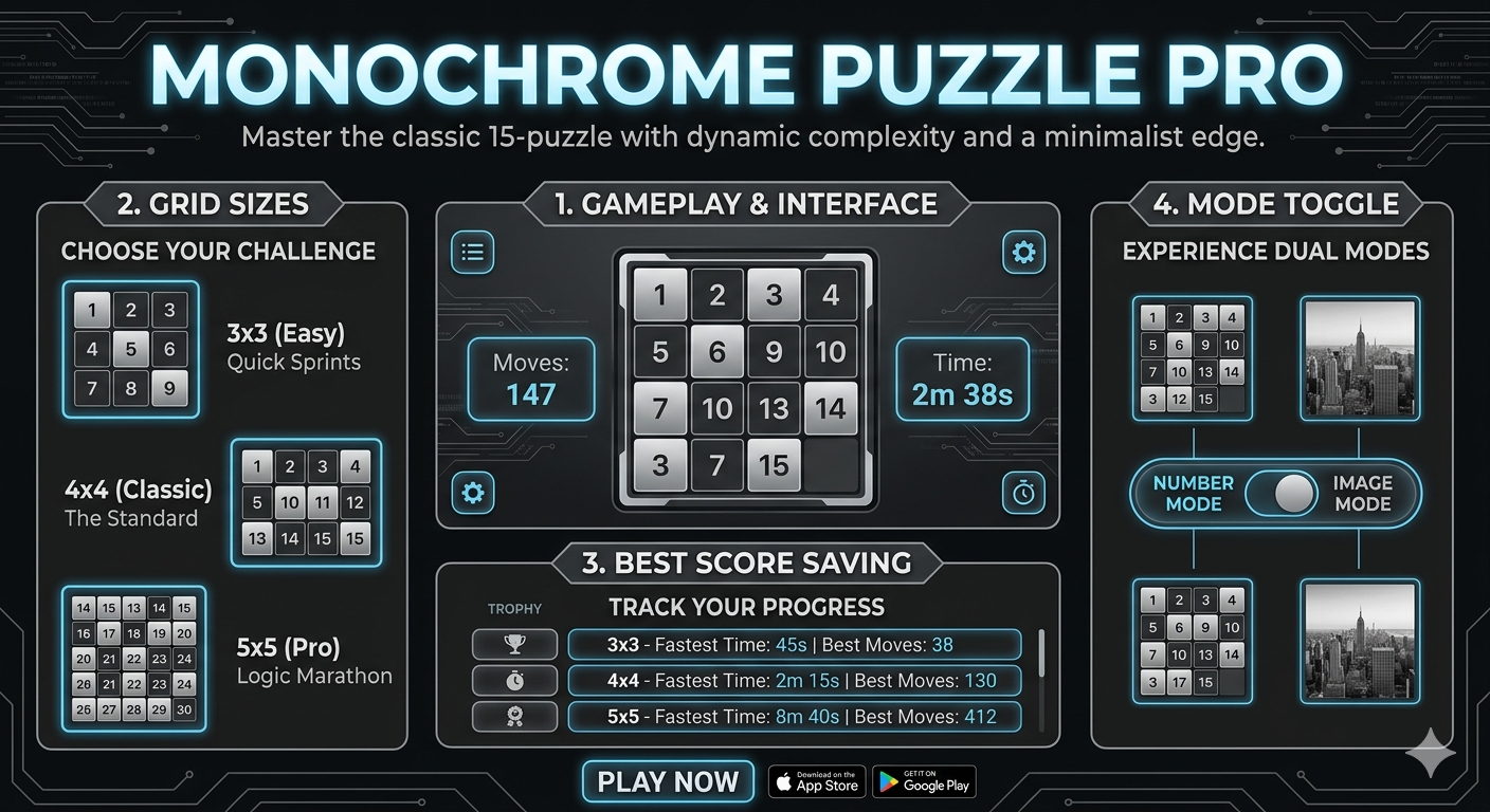 Monochrome Puzzle Pro