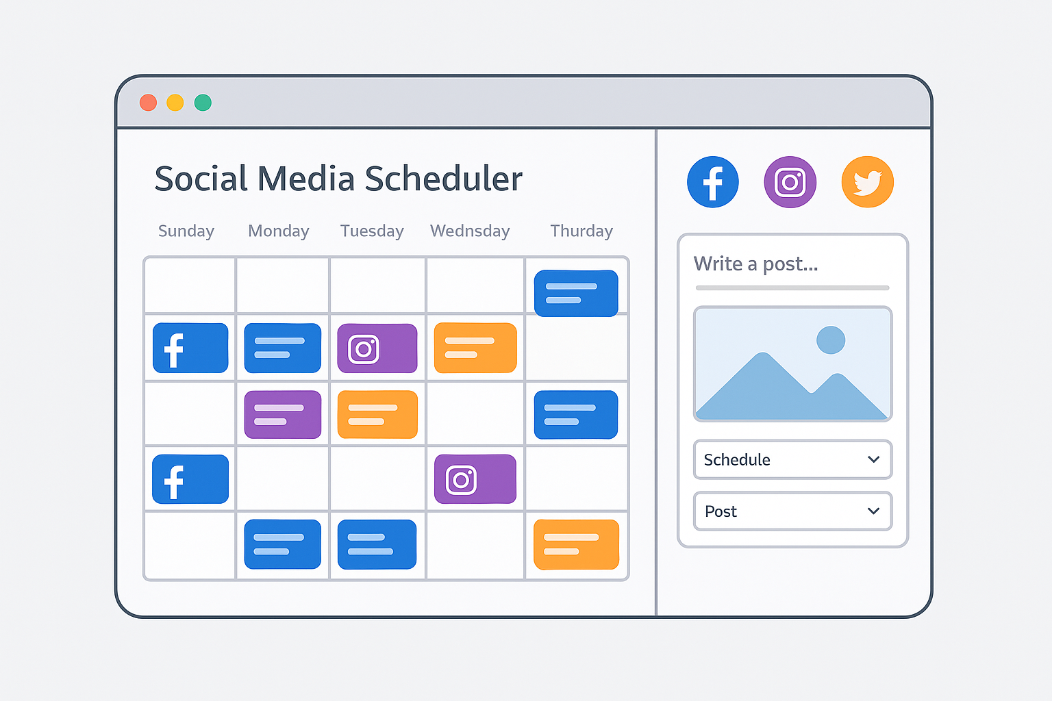 Racaitech AI Social Posting scheduler